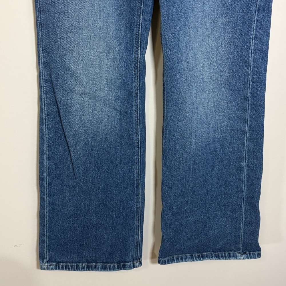 Free People We the Free Sabine Slim A Line Jeans HIBERNATE Blue straight leg 31 - Picture 6 of 14